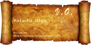 Valachi Olga névjegykártya